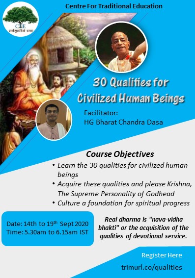 30 Qualities course whatsapp group